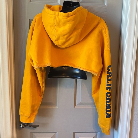 CALIFONIA GOLDEN BEARS Cal Bears Cropped Hoodie Fits SZ M-XL - Picture 2 of 4